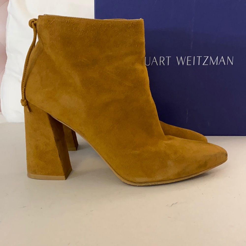 Stuart Weitzman Tan Suede Ankle Boots